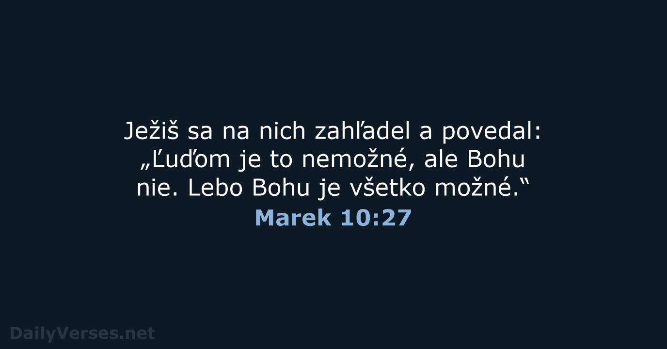 Marek 10:27 - KAT