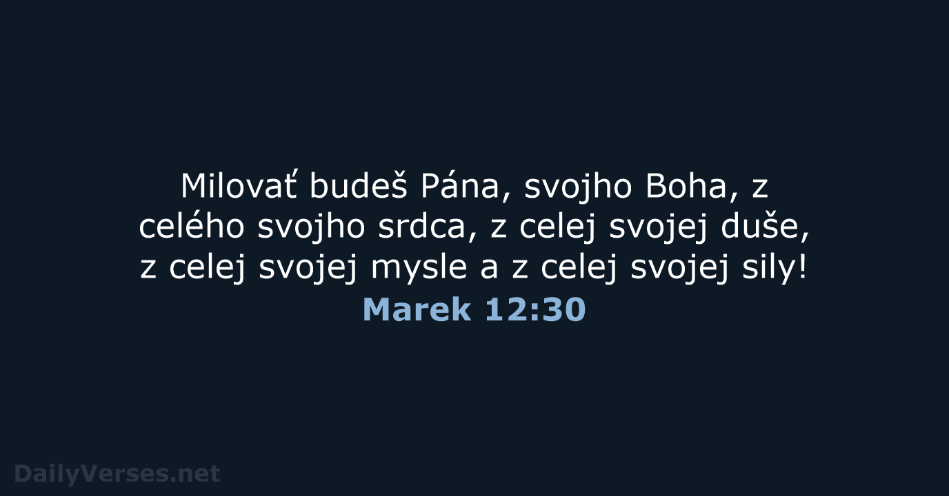 Marek 12:30 - KAT