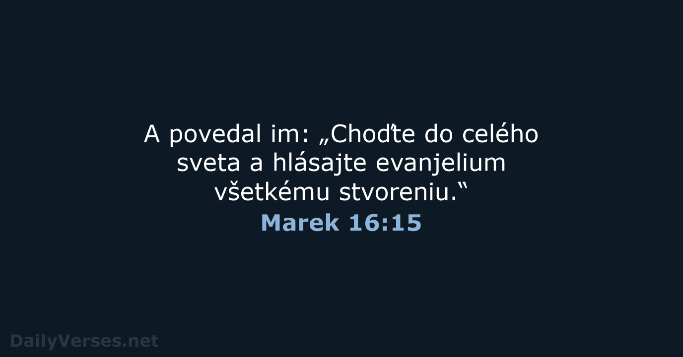 Marek 16:15 - KAT