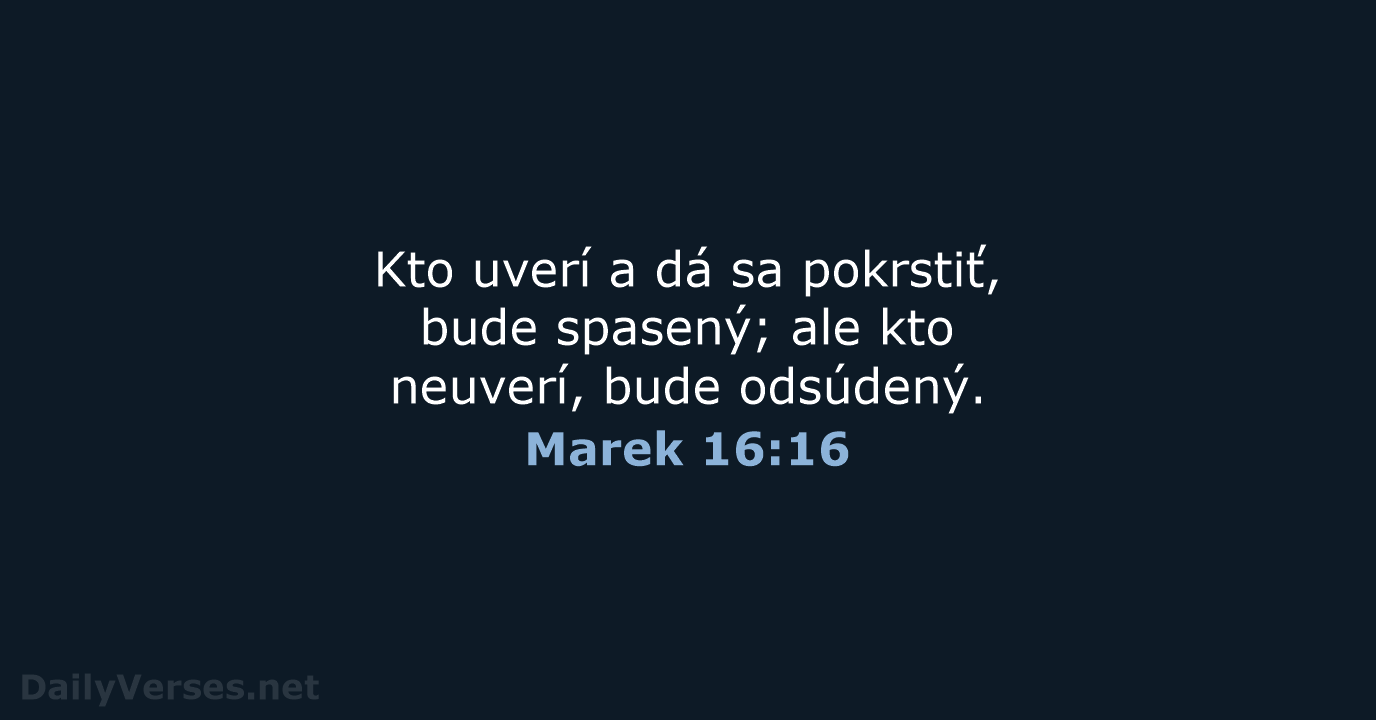 Marek 16:16 - KAT