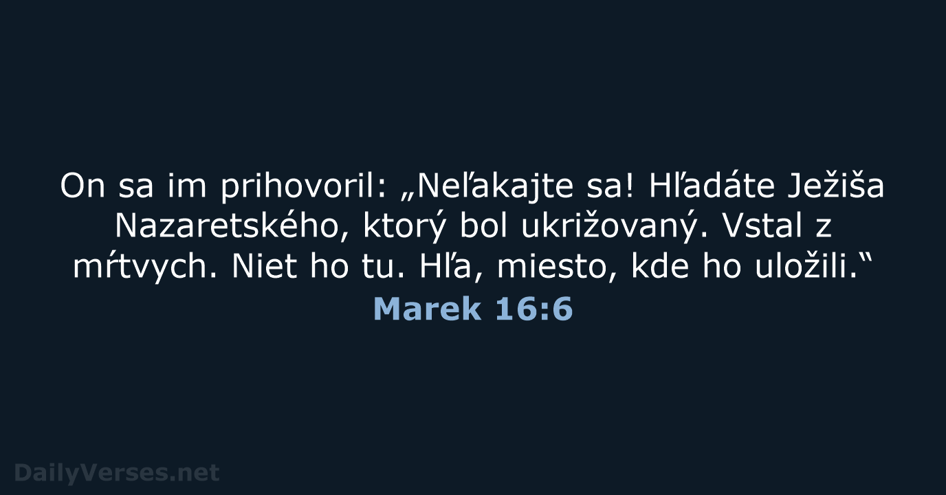 Marek 16:6 - KAT