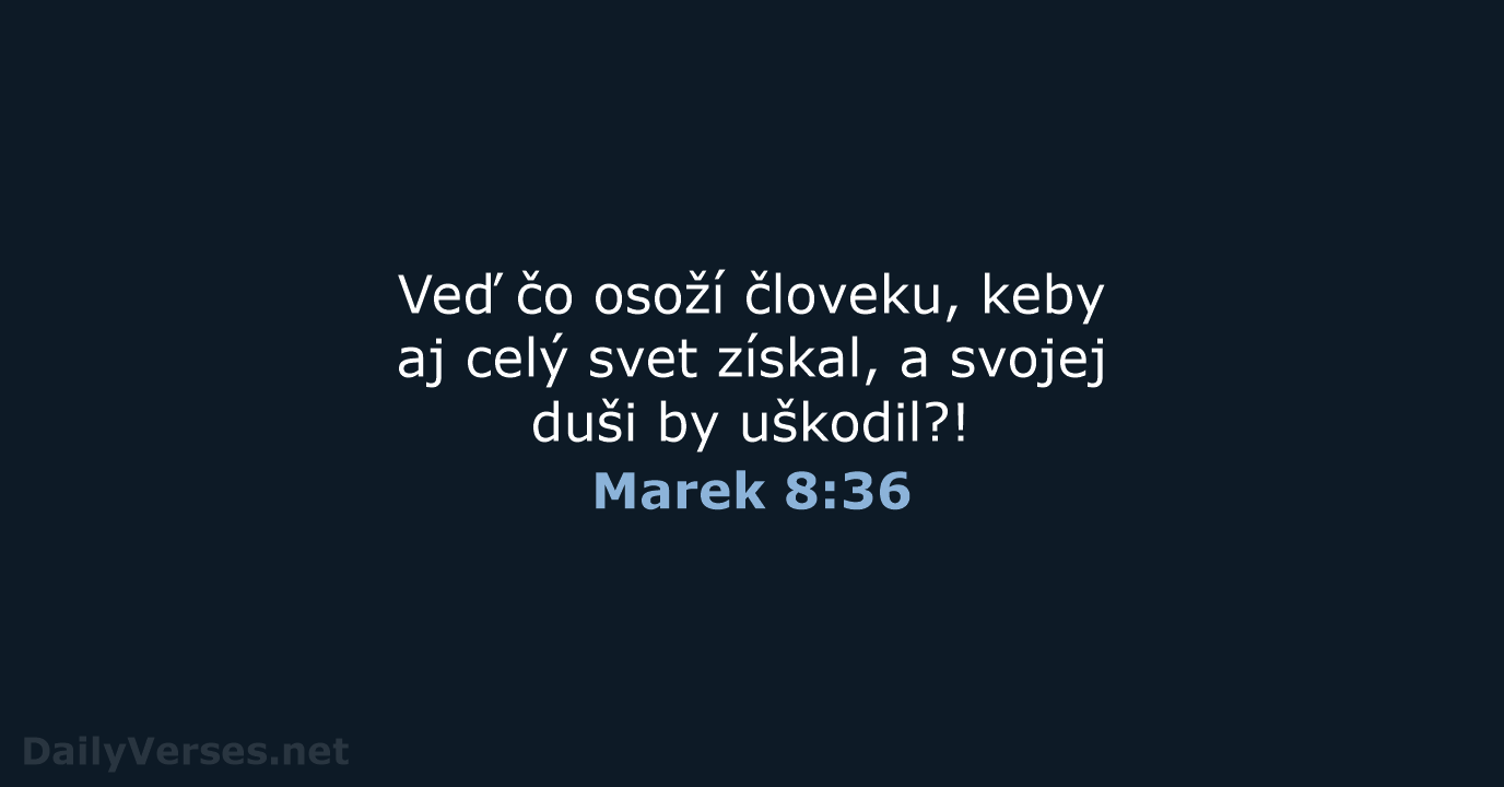 Marek 8:36 - KAT