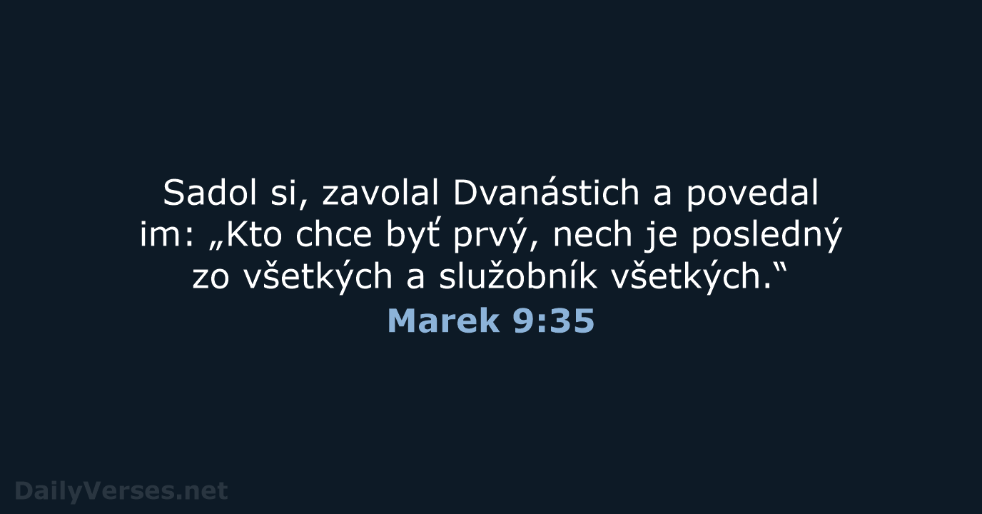 Marek 9:35 - KAT