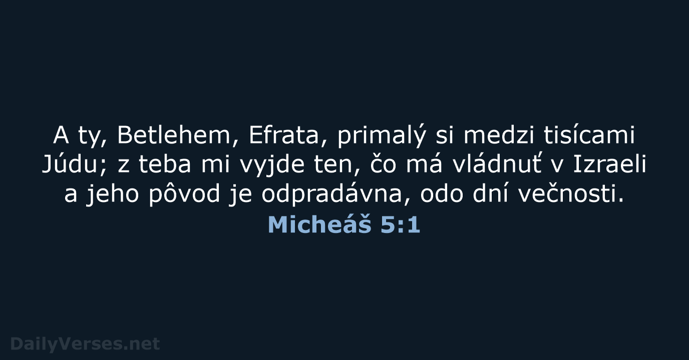 Micheáš 5:1 - KAT