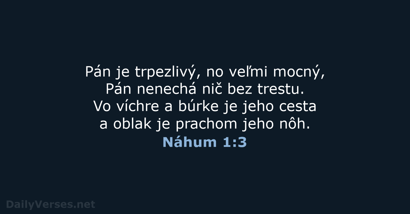 Náhum 1:3 - KAT