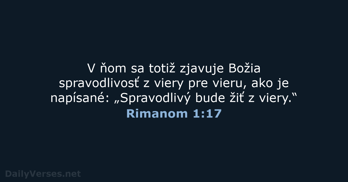Rimanom 1:17 - KAT