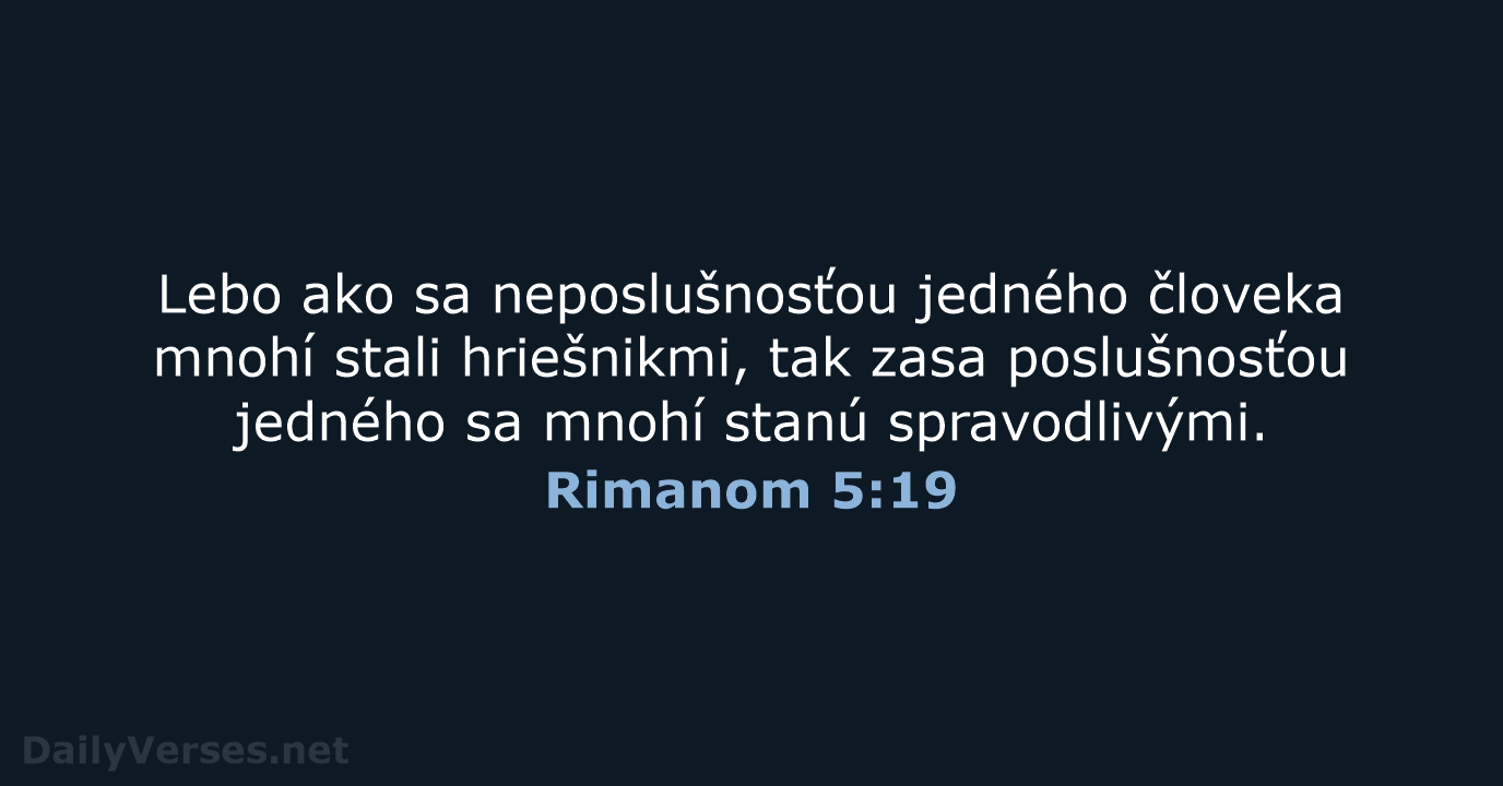 Rimanom 5:19 - KAT