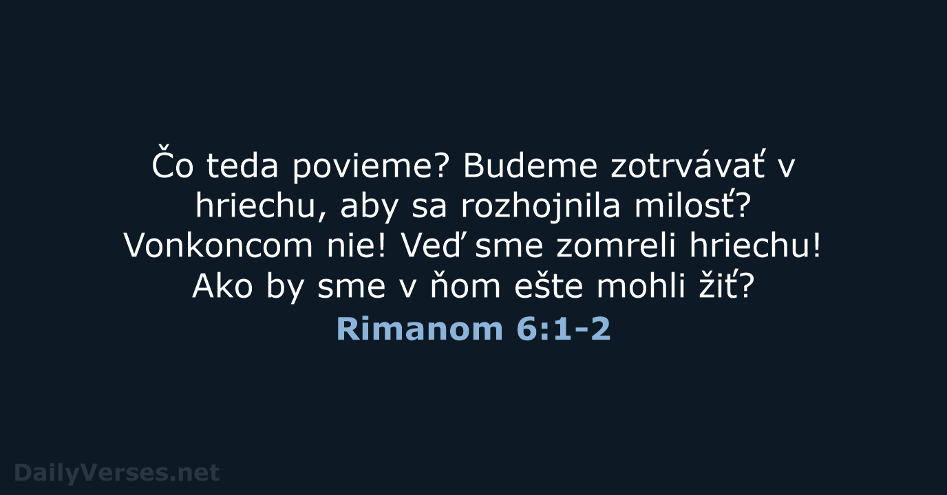 Rimanom 6:1-2 - KAT