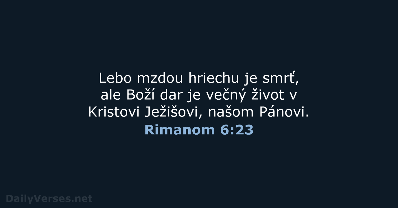 Rimanom 6:23 - KAT