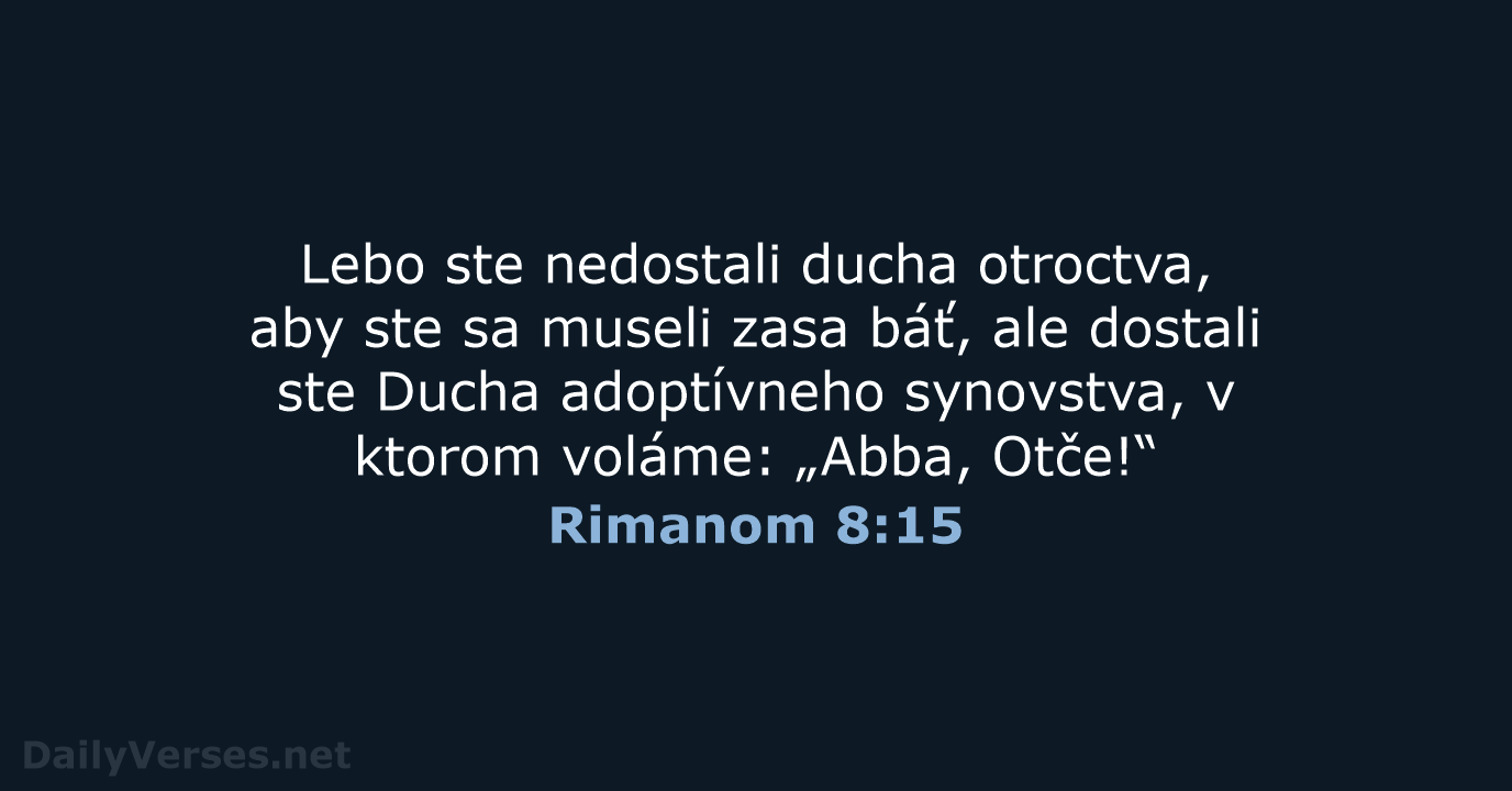 Rimanom 8:15 - KAT