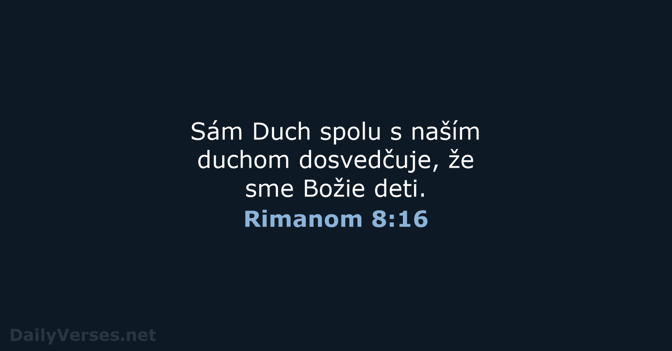 Rimanom 8:16 - KAT