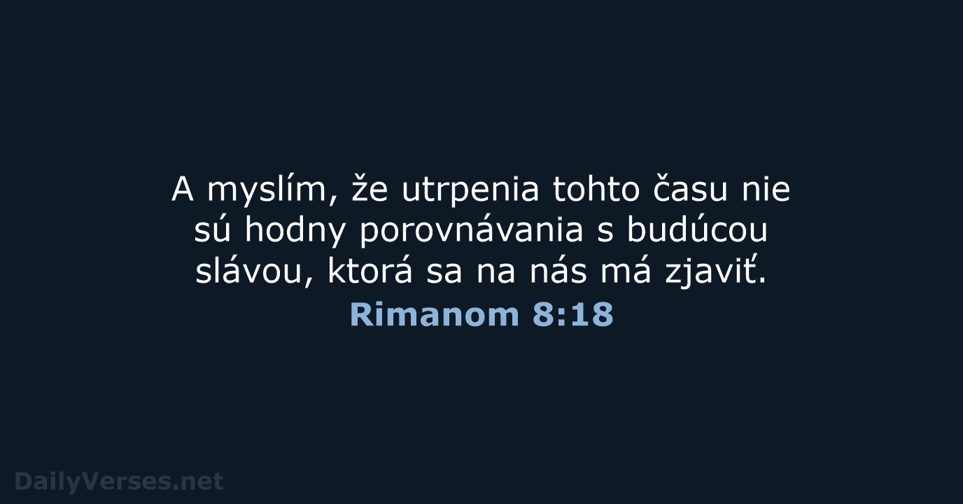 Rimanom 8:18 - KAT