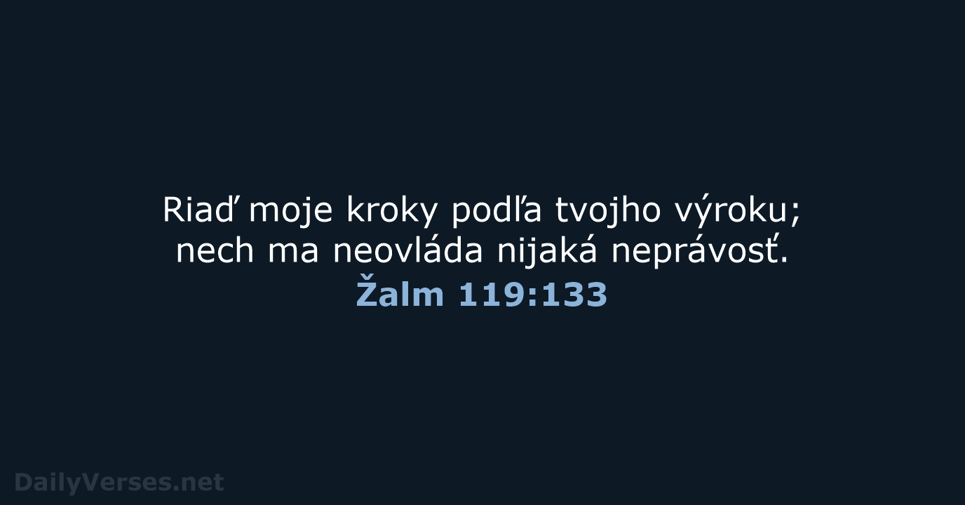 Žalm 119:133 - KAT
