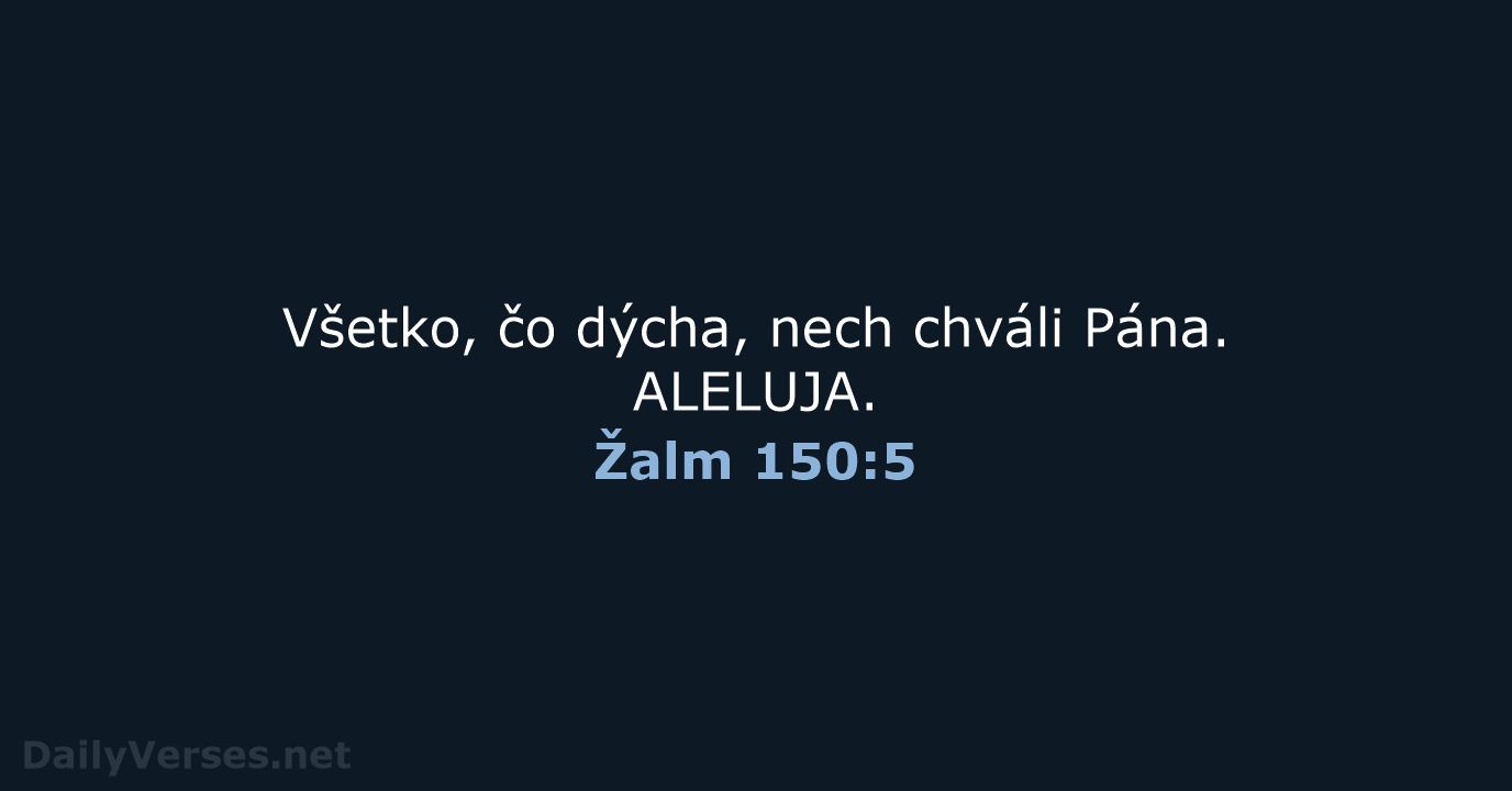 Žalm 150:5 - KAT