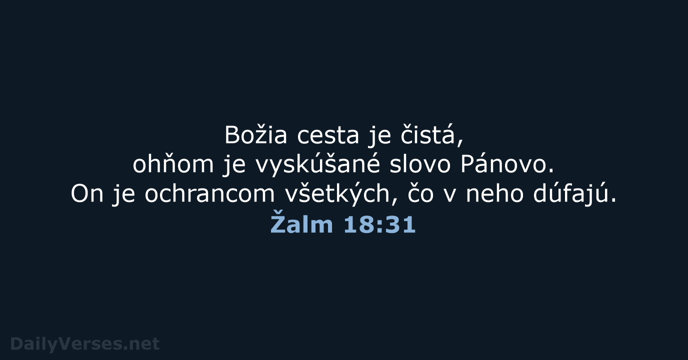 Žalm 18:31 - KAT