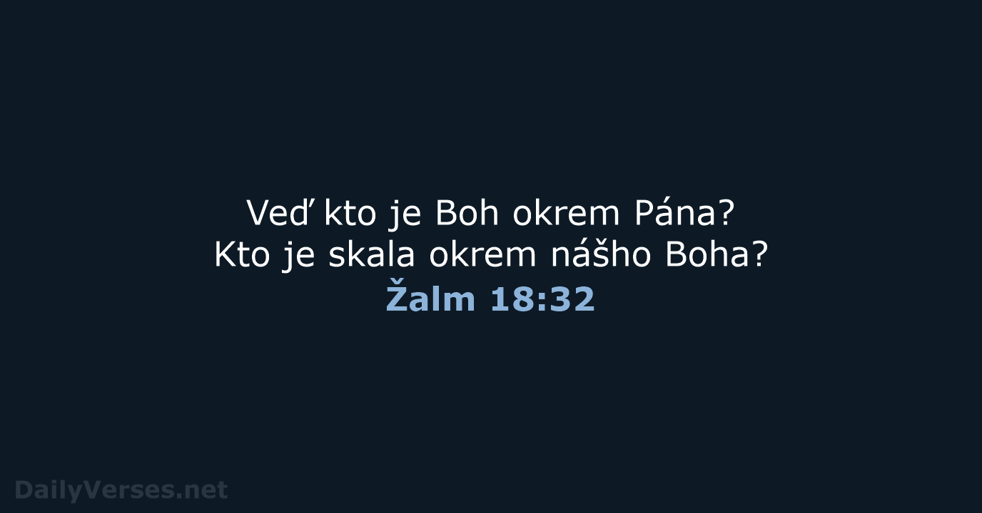 Žalm 18:32 - KAT