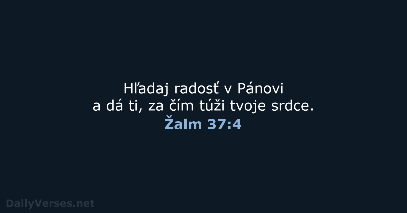 Žalm 37:4 - KAT