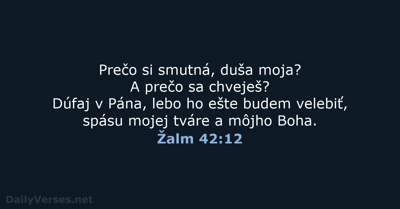 Žalm 42:12 - KAT