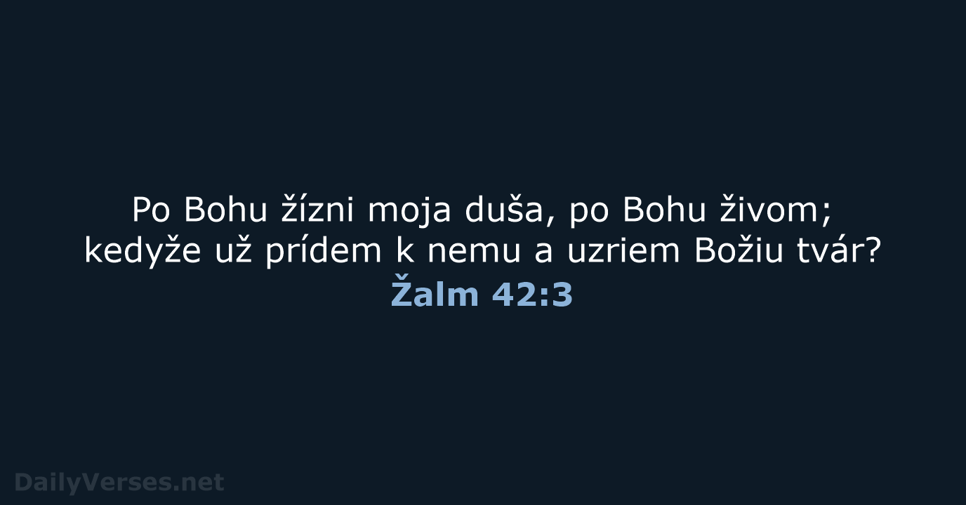 Žalm 42:3 - KAT
