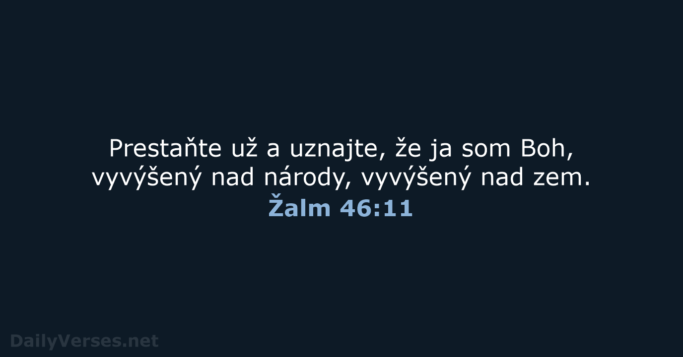 Žalm 46:11 - KAT