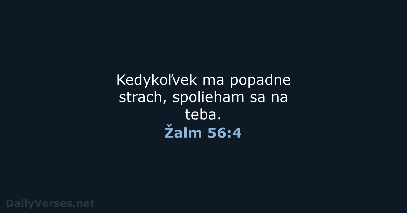 Žalm 56:4 - KAT