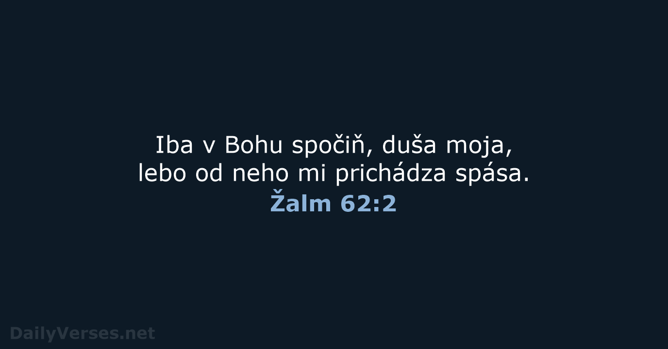 Žalm 62:2 - KAT