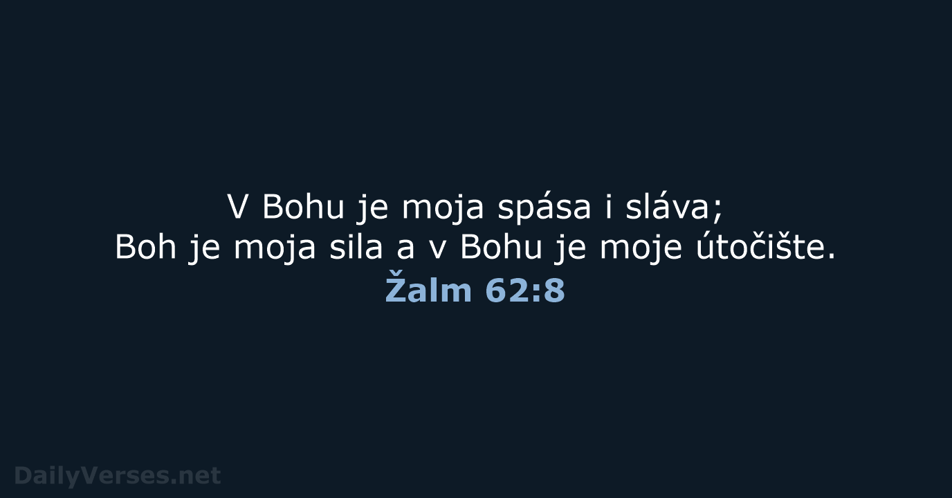 Žalm 62:8 - KAT