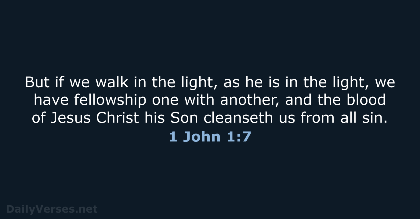 1 John 1:7 - KJV