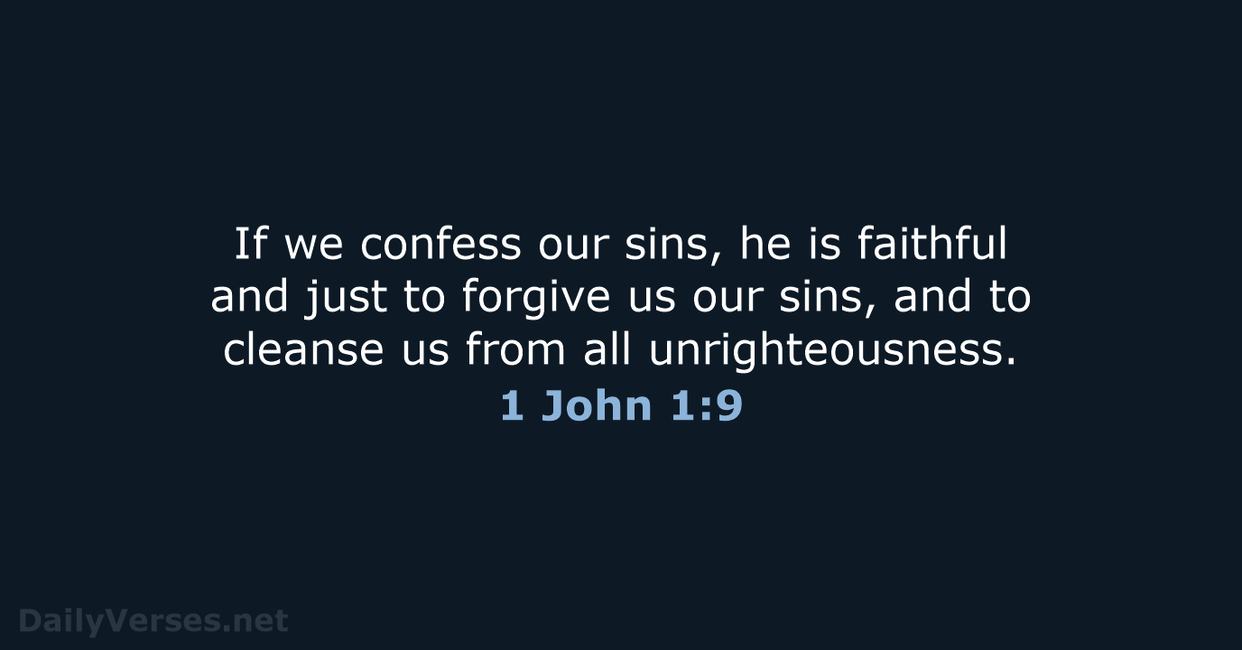 1 John 1:9 - KJV