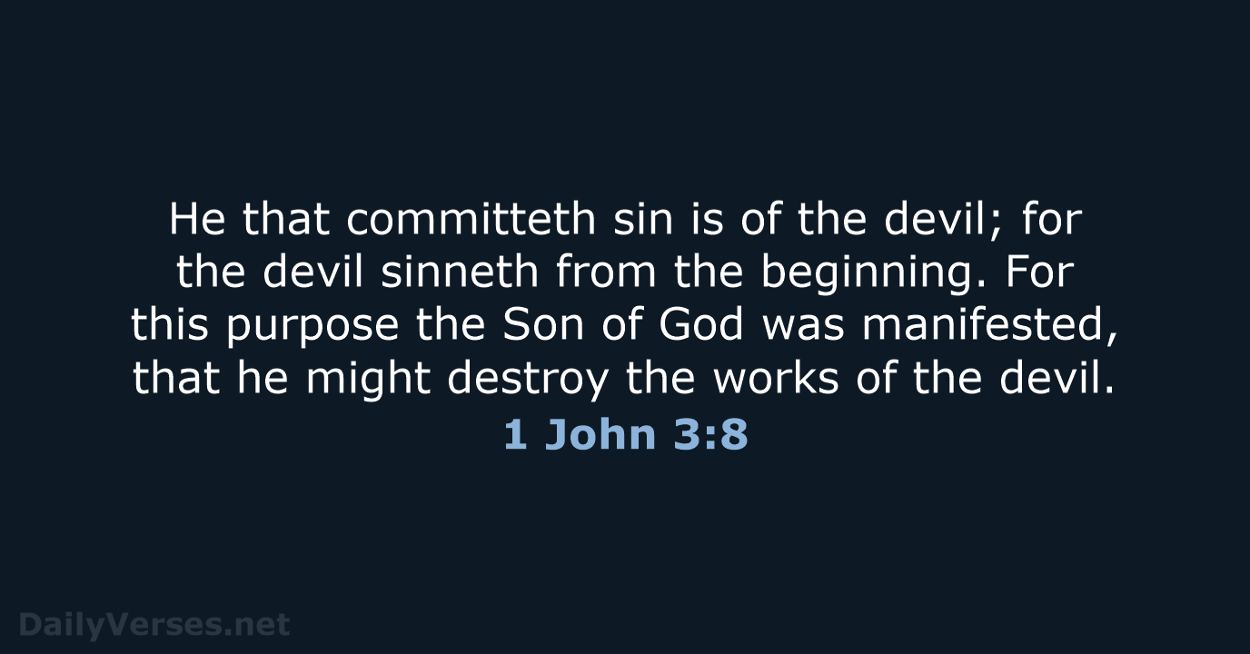 1 john 3 5-8 kjv