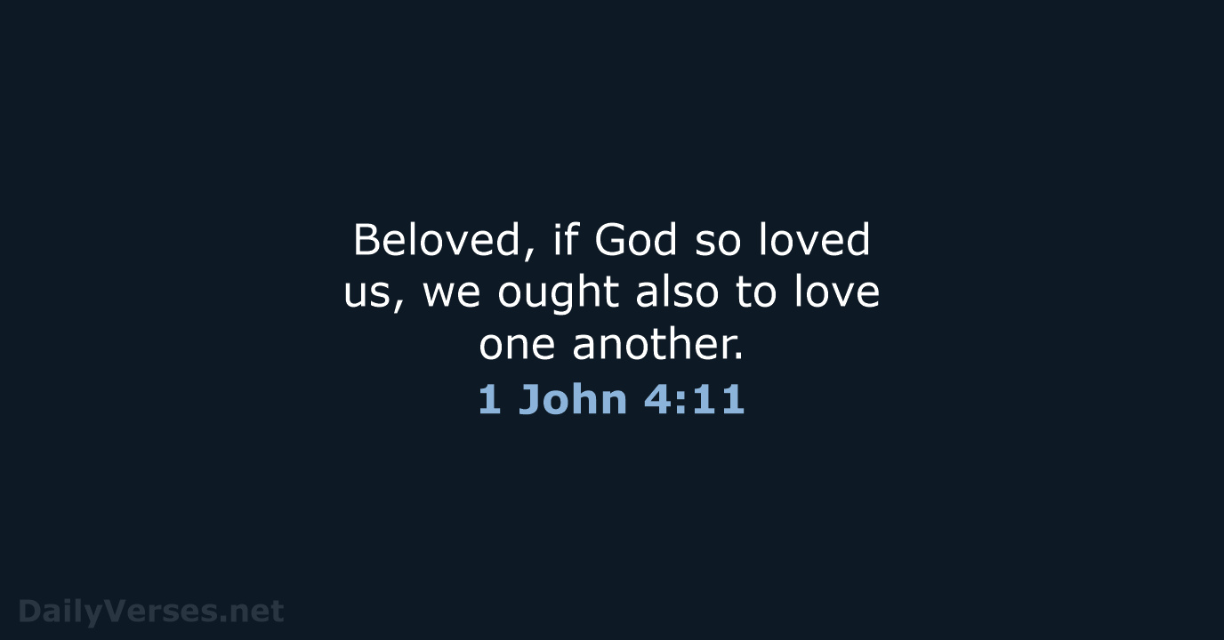 1 John 4:11 - KJV