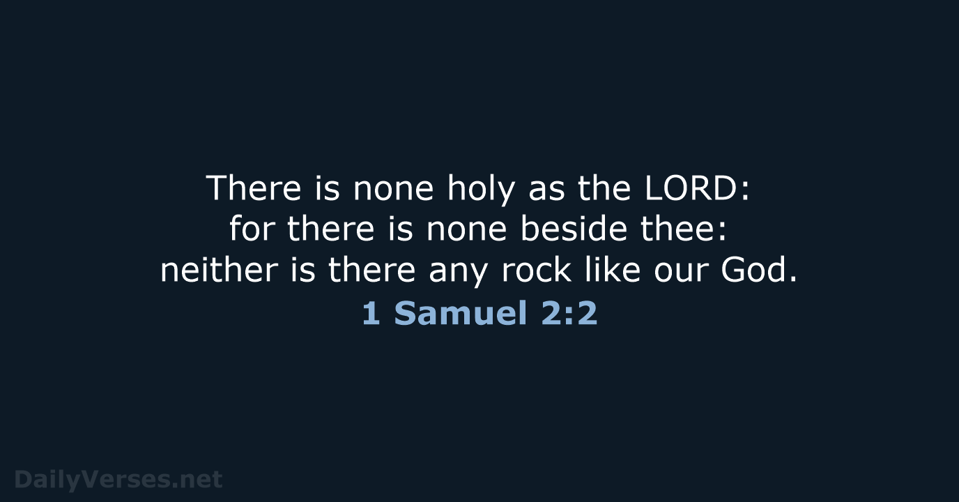 1 Samuel 2:2 - KJV