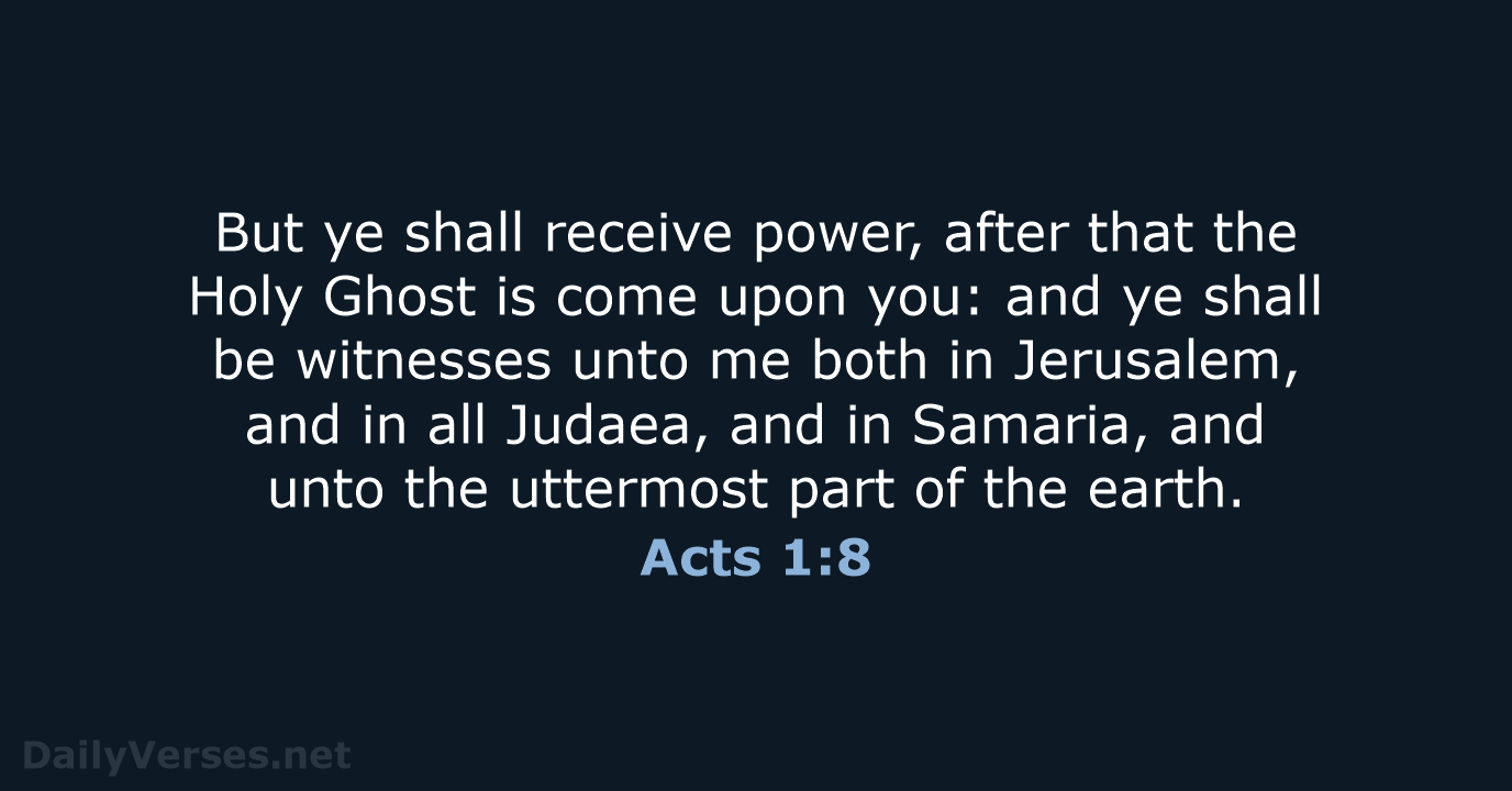Acts 1:8 - KJV