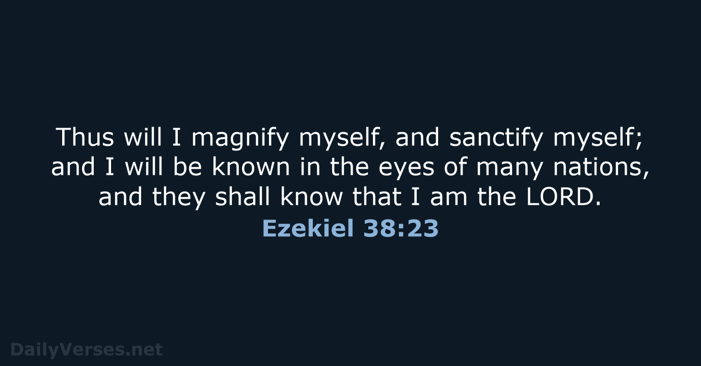 Ezekiel 38:23 - KJV