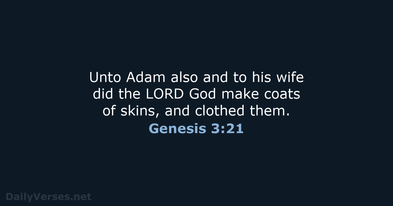 Genesis 3:21 - KJV