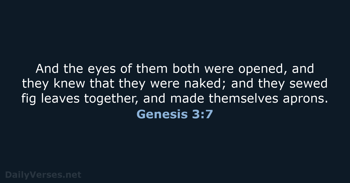 Genesis 3:7 - KJV