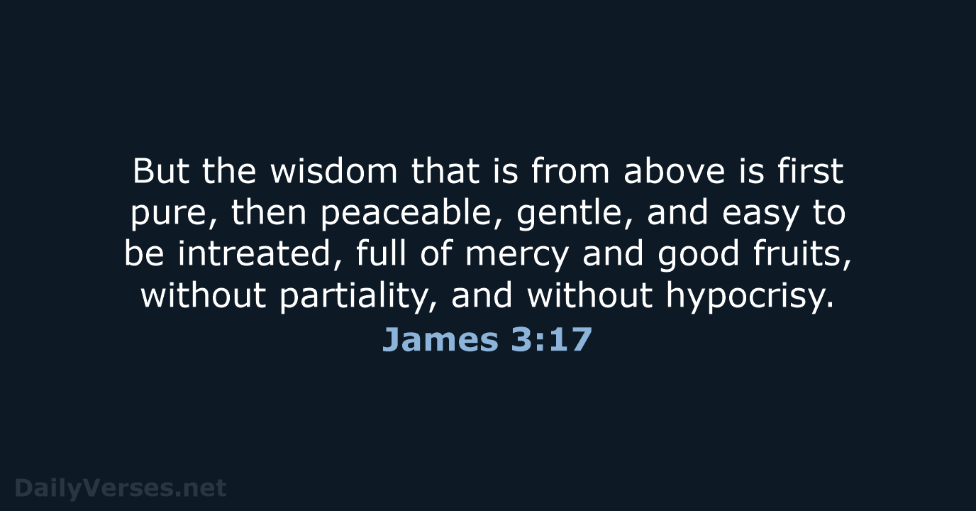 James 3:17 - KJV