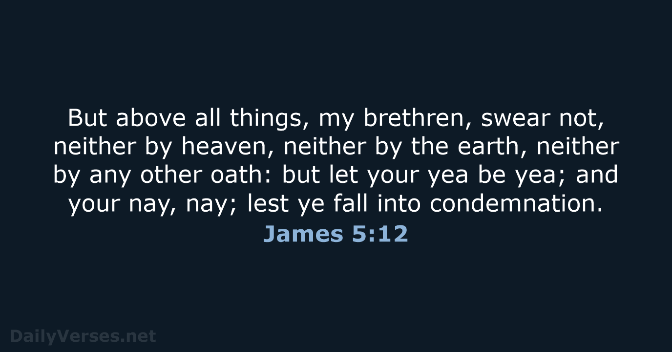 James 5:12 - KJV
