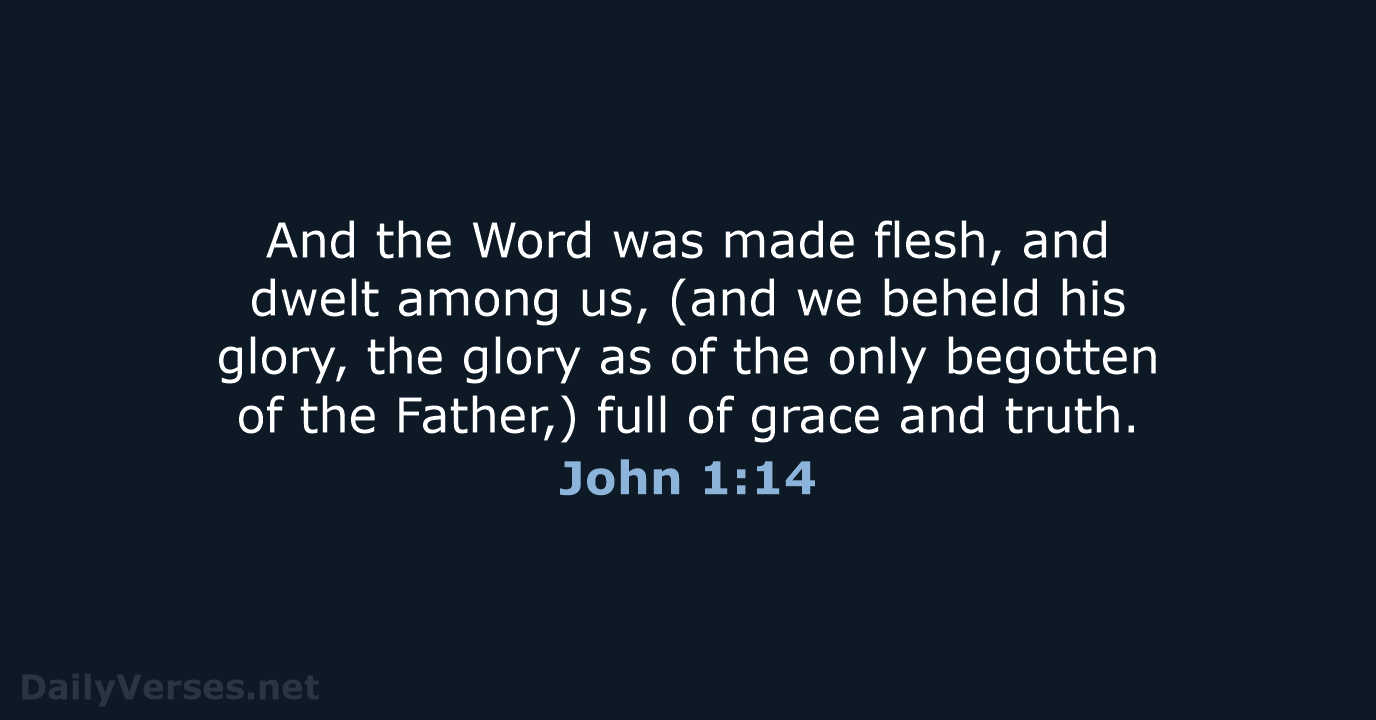 John 1:14 - KJV