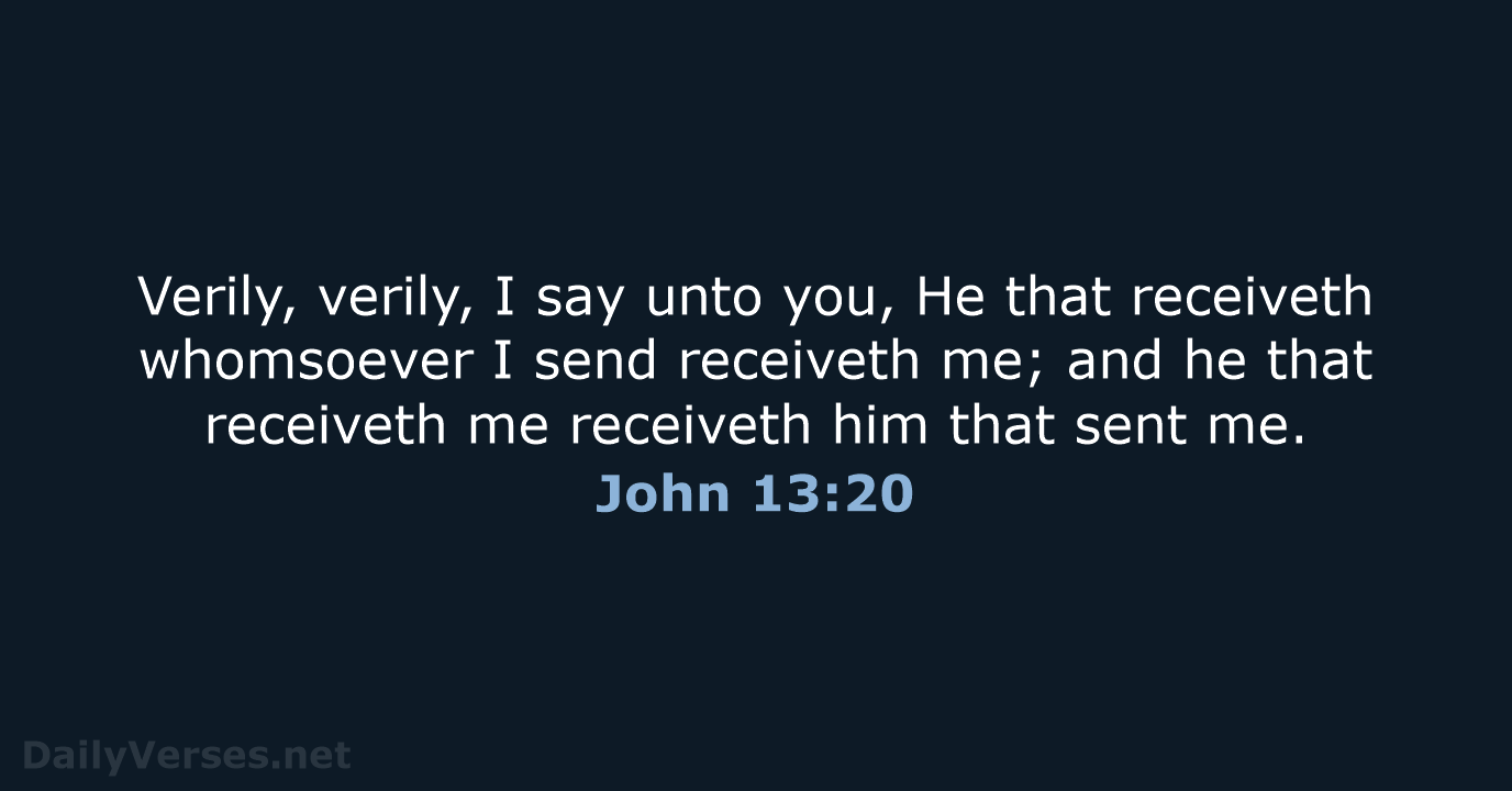 John 13:20 - KJV