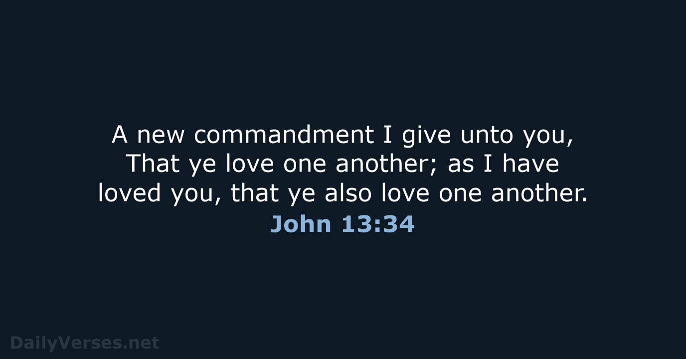 John 13:34 - KJV