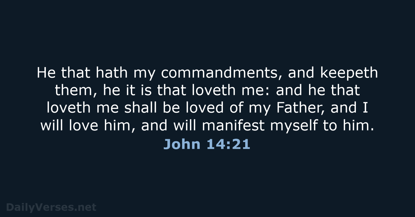 John 14:21 - KJV