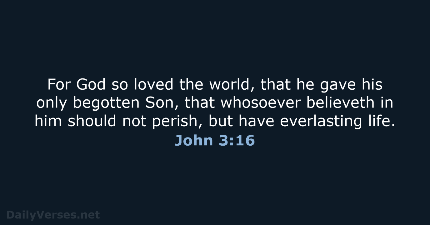 John 3:16 - KJV