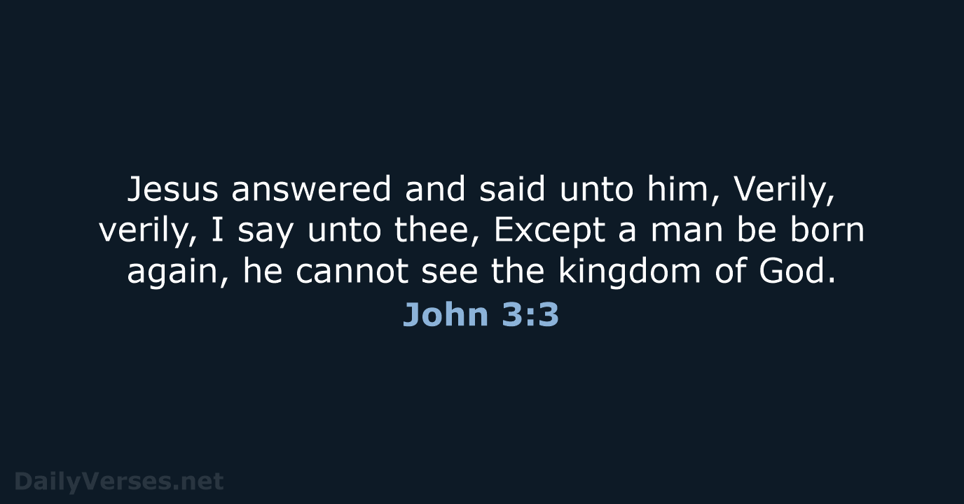 John 3:3 - KJV