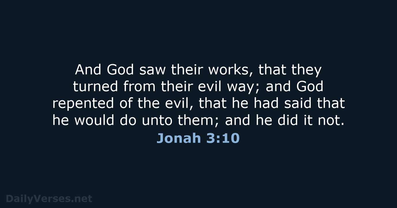 Jonah 3:10 - KJV