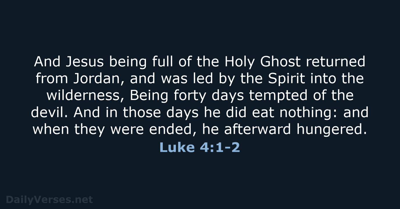 Luke 4:1-2 - KJV