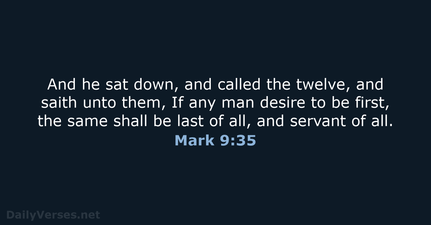 Mark 9:35 - KJV