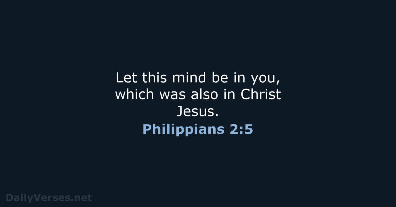 Philippians 2:5 - KJV
