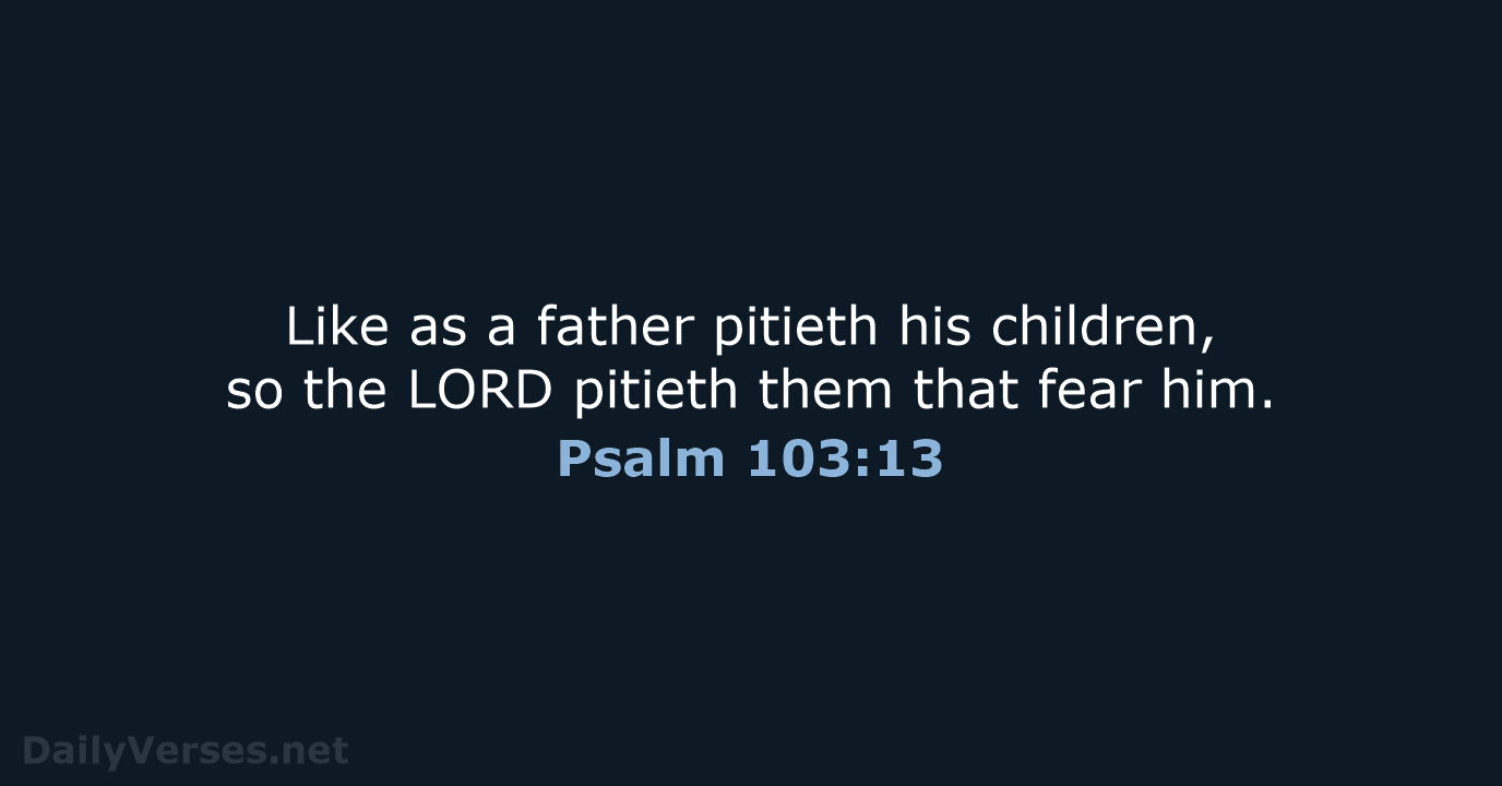 Psalm 103:13 - KJV