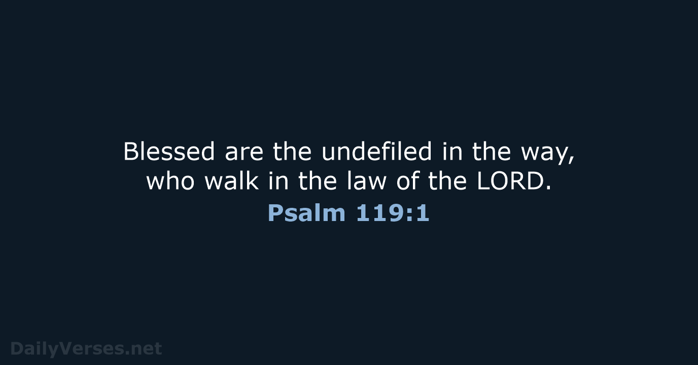 Psalm 119:1 - KJV